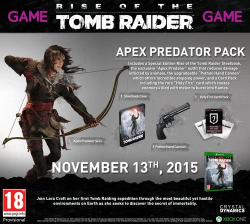 Rise of the Tomb Raider - incentivi al pre-ordine