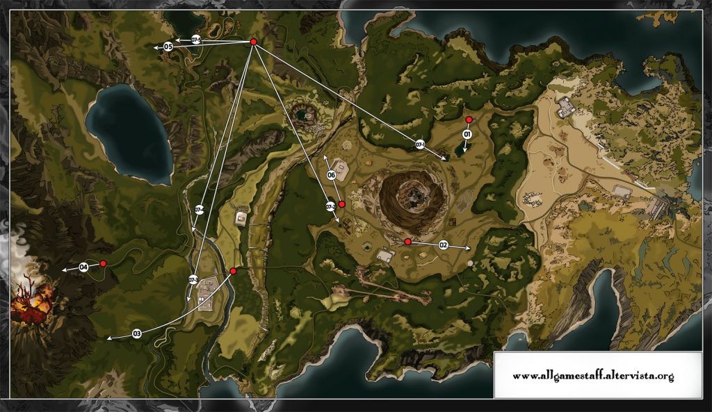 FFXV - Mappa missioni di Sania