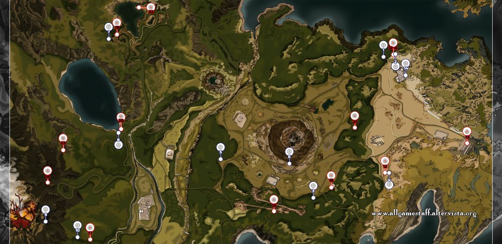 Final Fantasy XV - Mappa Mausolei e Zone pericolose