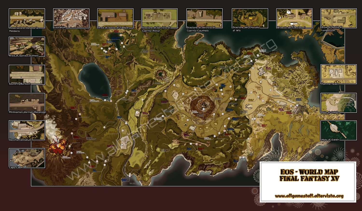 Final Fantasy XV - World Map - Eos