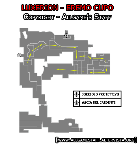 Luxerion: Mappa Eremo cupo
