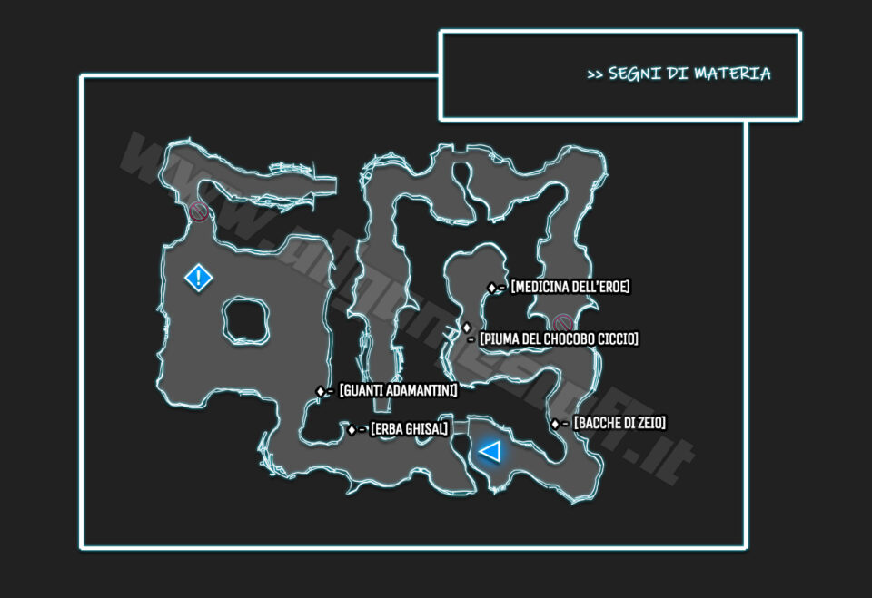 Crisis Core: Final Fantasy VII Reunion – Guida Missioni “La grande caverna delle meraviglie” - Mappe