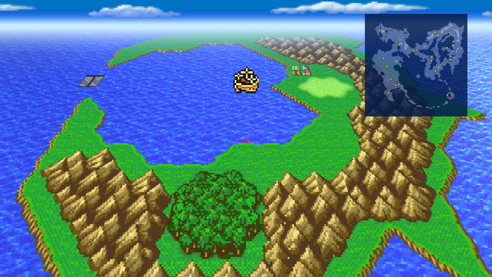 Final Fantasy V - Aeronave nella World Map