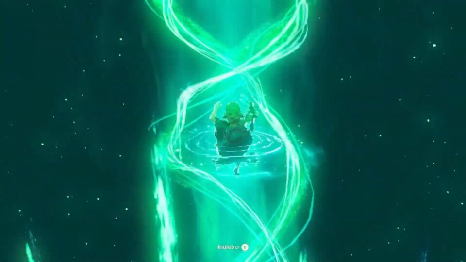 Ascensus - Abilità di Link in Zelda: Tears of the Kingdom.