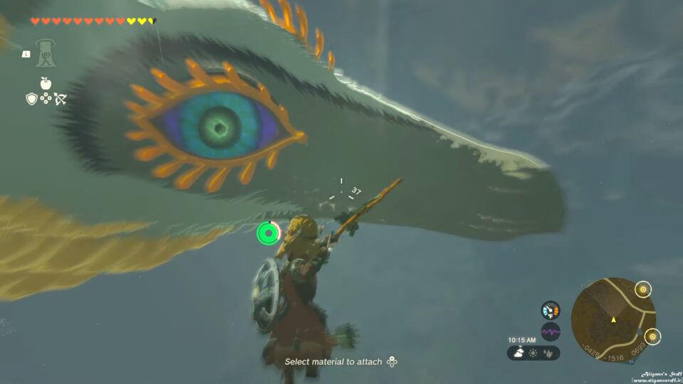 Drago eburneo (o drago della luce) in Zelda: Tears of the Kingdom