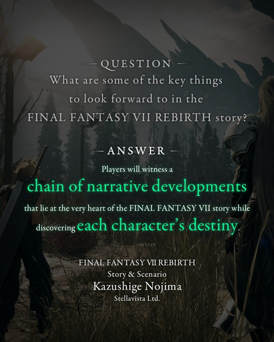 Final Fantasy 7 Rebirth - Commento degli sviluppatori