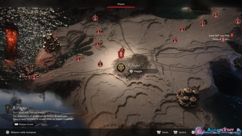 Soluzione completa Final Fantasy XVI - Mappa del mondo