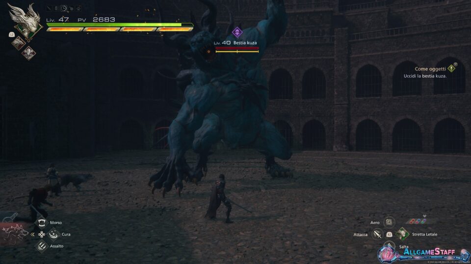 Soluzione completa Final Fantasy XVI - Caccia: Bestia kuza