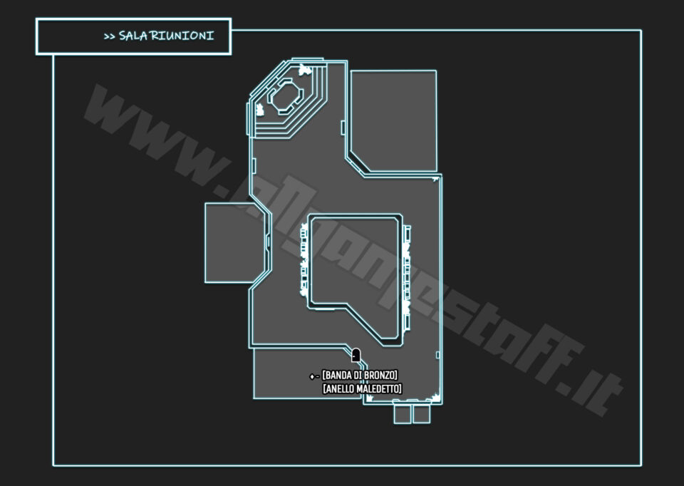 Mappa della Sala Riunioni, Palazzo Shinra - Crisis Core FF7 Reunion