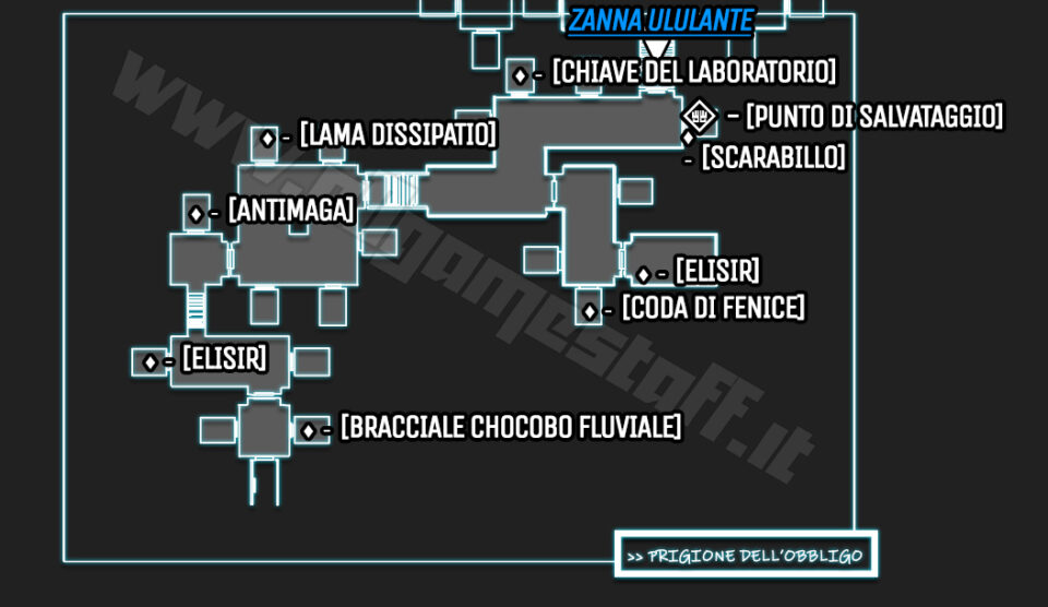 Mappa Prigione dell'obbligo - CCFFVIIR