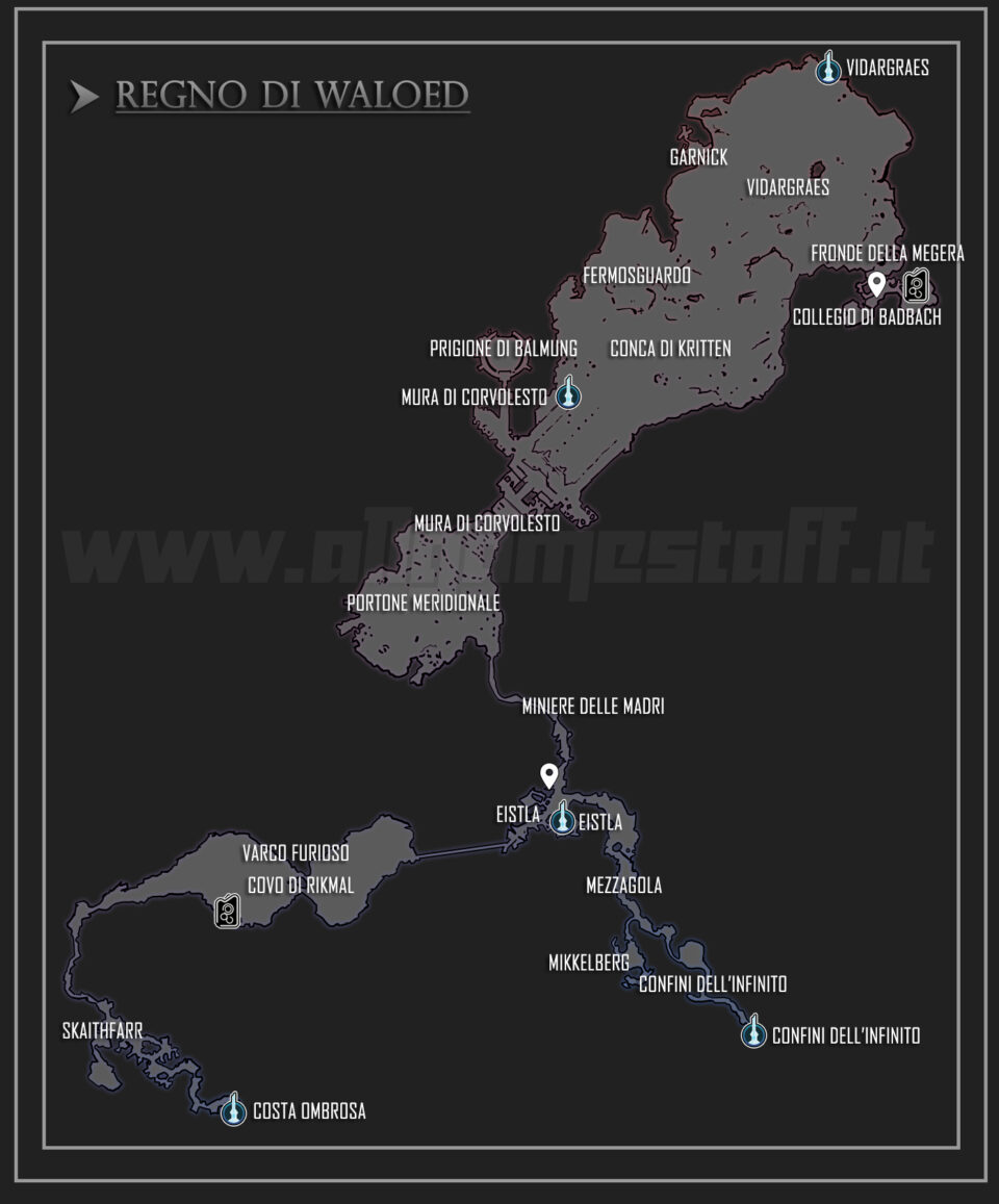 Final Fantasy XVI - Mappa del Regno di Waleod