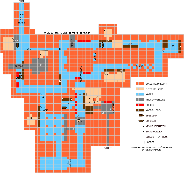 Mappa di Venezia - Tomb Raider 2