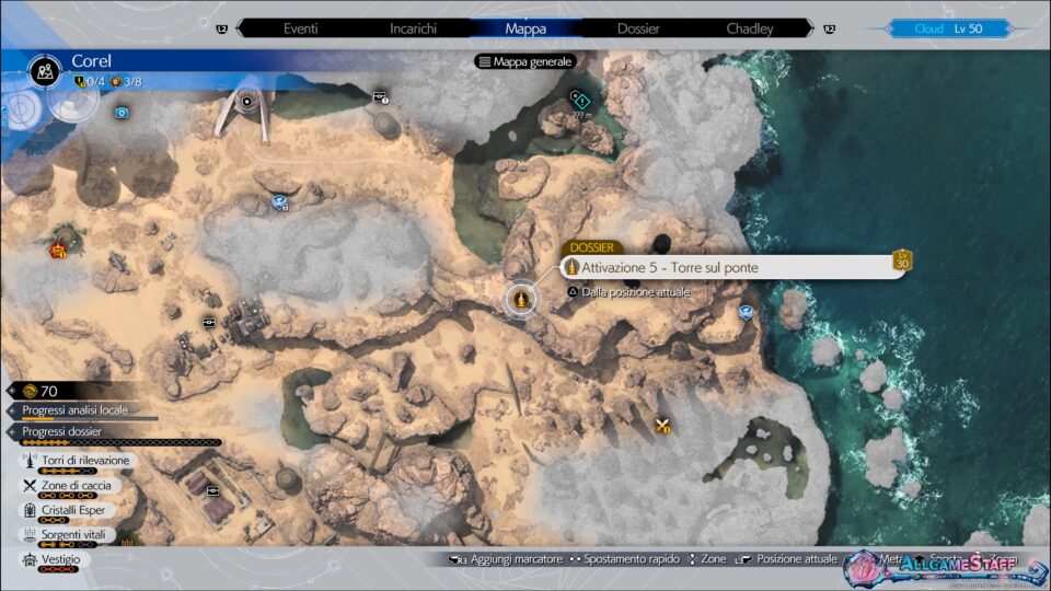 Final Fantasy VII Rebirth - Torri di rilevazione