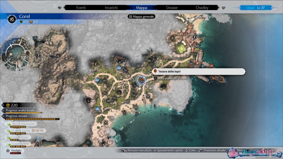 Tesori delle lepri di Corel in Final Fantasy VII Rebirth