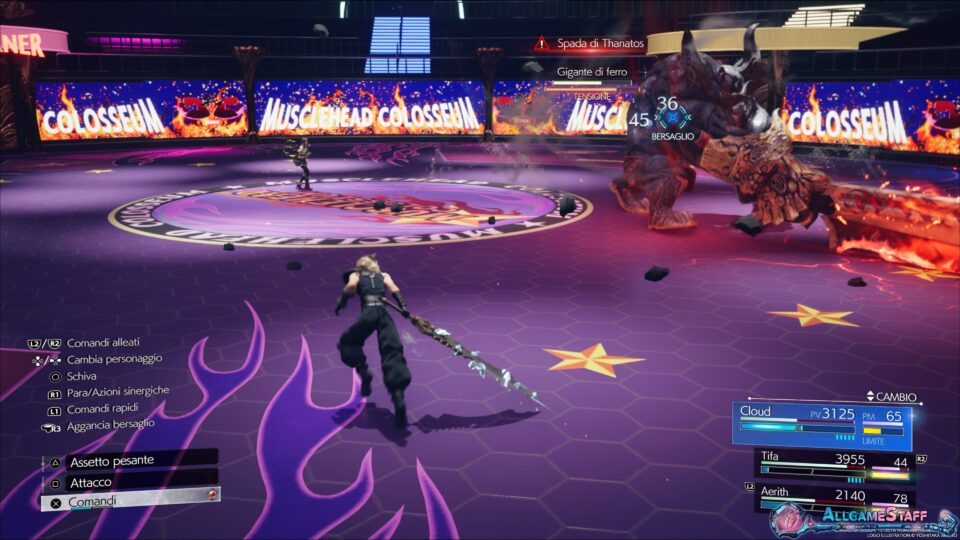 Final Fantasy VII Rebirth – Arena del Gold Saucer