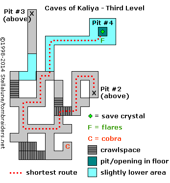 Tomb Raider 3 - Mappa Caverne di Kaliya